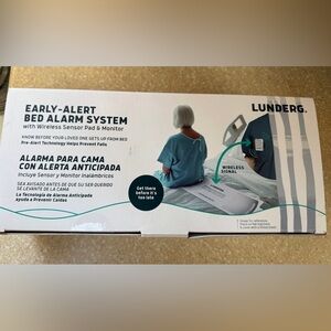 Early-Alert Bed Alarm System with Wireless Sensor Pad - White Bed & Arm Chair